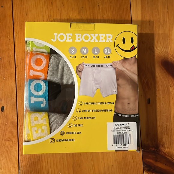 Joe Boxer cotton stretch briefs 4 cotton stretch briefs small 28 to 30” waist - Picture 3 of 7